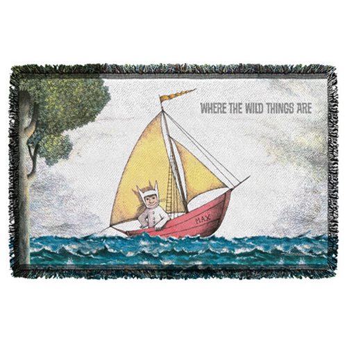 Where the Wild Things Are Max's Boat Woven Tapestry Throw Blanket
